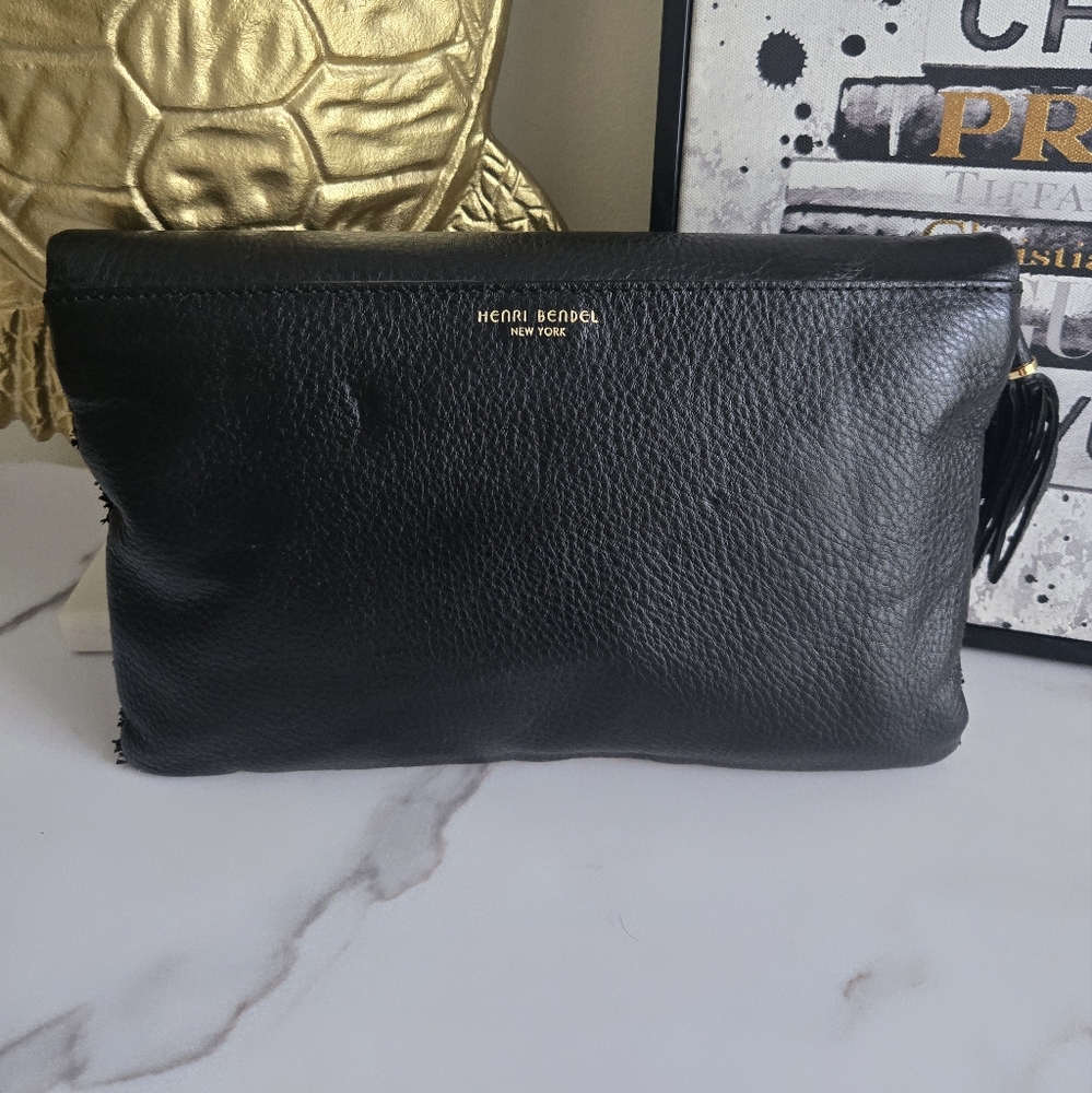 NWT Henri Bendel The Debutant Raffia Clutch Crossbody Bag - Picture 5 of 12